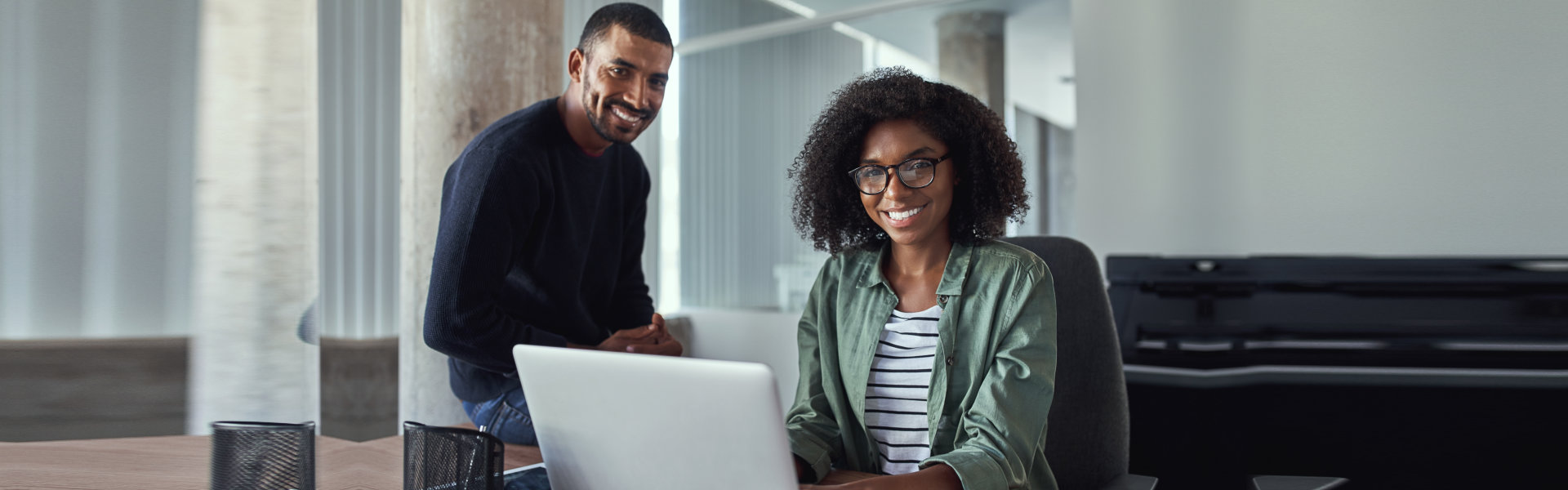 picture of two african american law firm persons